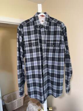 Carhartt Men's Plaid Flannel Long Sleeve Shirt Size M